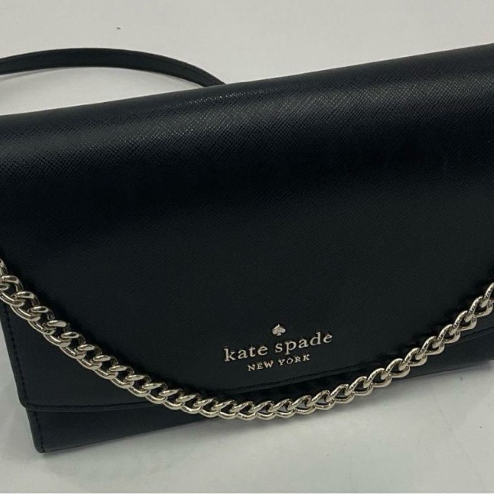 Kate Spade Black Crossbody Silver as Chain Accent - Picture 5 of 9